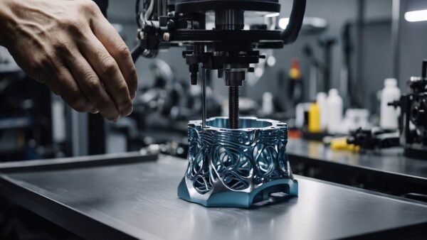 robotic machine for printing metal and plastic parts provides 3D printing