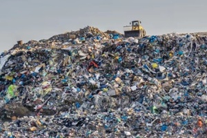 jcb working on waste plastic recycling