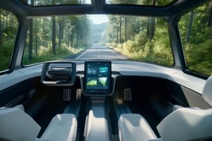 latest generation car with minimal interior