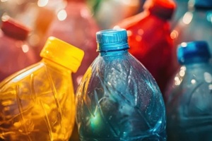 multicolor plastic bottles