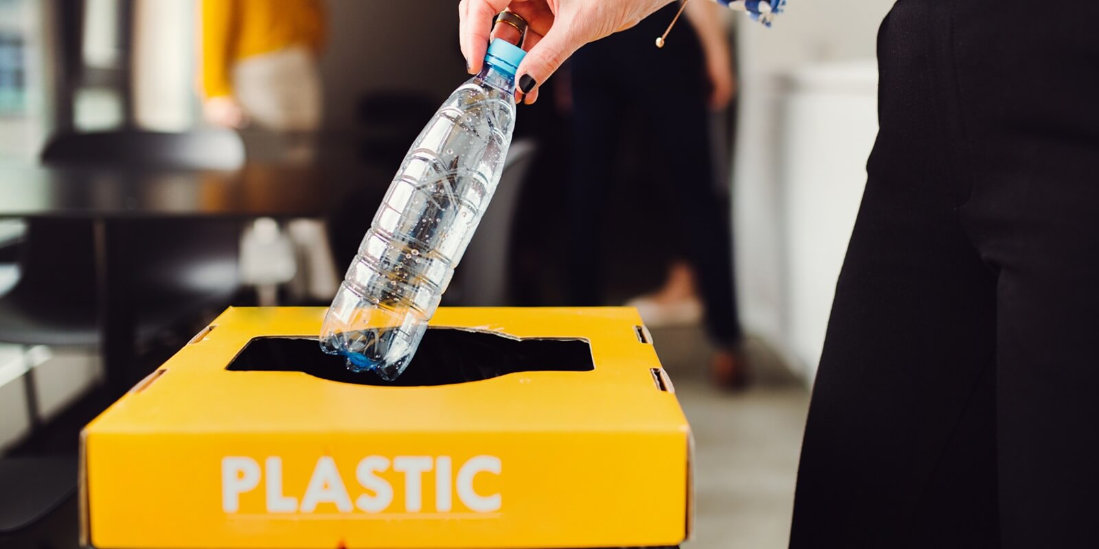 waste separation and recycling in business office