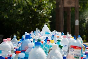 Assorted Plastic Bottles for Recycling