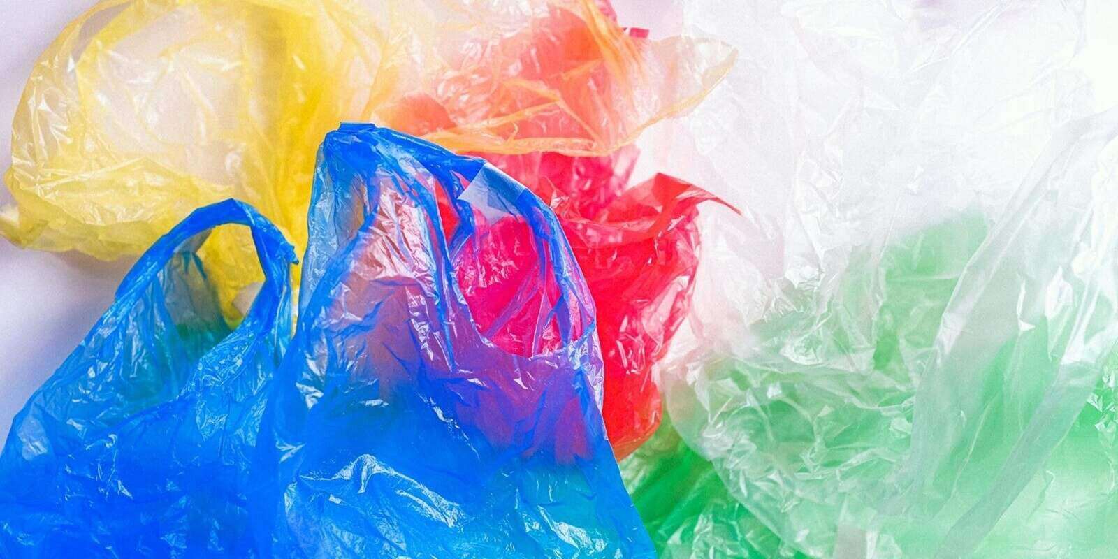 multi-color plastic bags