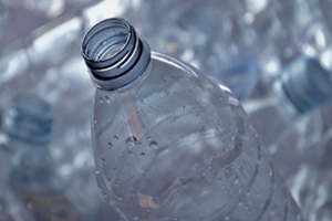 newly manufactured plastic bottle