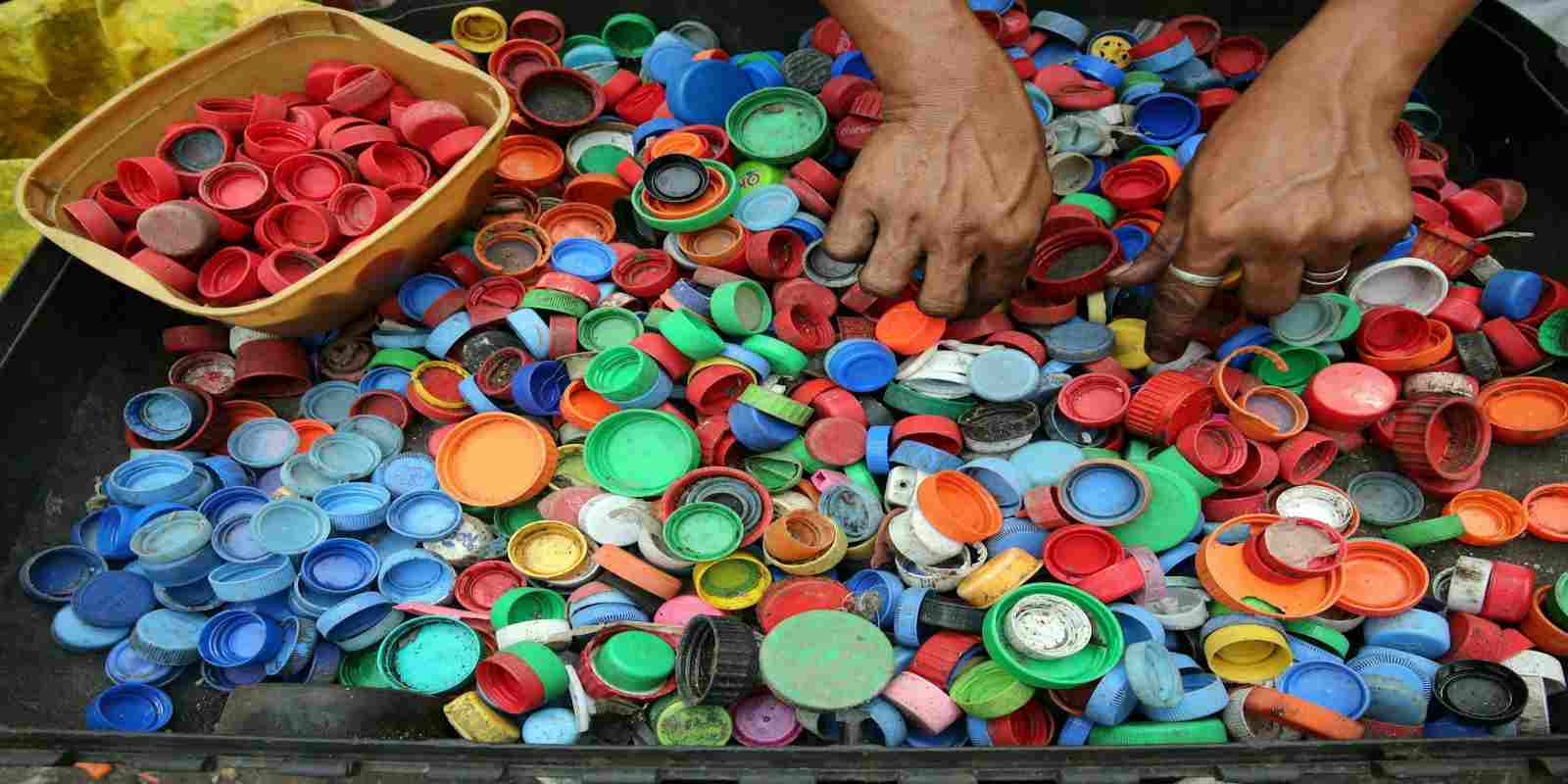 Plastic Lid Lot for Polypropylene Recycling