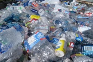 Plastic Waste Material Ready to Recycle