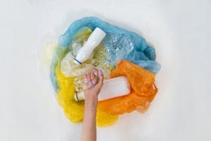 Waste Plastic Bags and Bottles for Recycling
