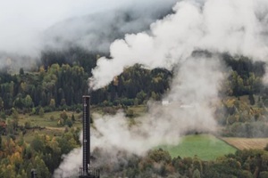 pollution and carbon capture technology concept