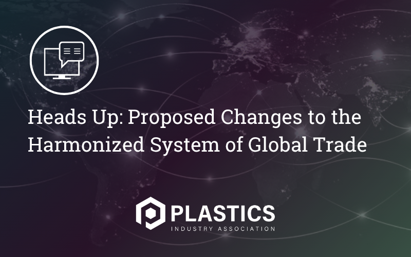 Heads Up: Proposed Changes to the Harmonized System of Global Trade