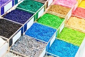 colorful plastic granular polymer